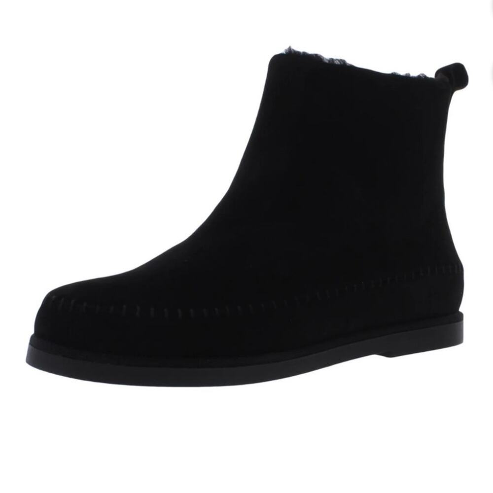 NWOT Women’s Steve Madden Tommy Suede Casual Black Ankle Boots – Sz 8